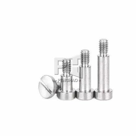 M1.6 M2 M2.5 M3 M4 M5 M6 M8 M10 Steel Black Oxidation Metric Threaded GB830 Slotted Cheese Head Screws With Shoulder