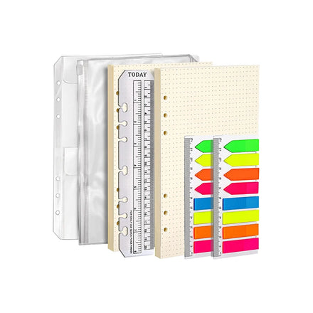 2022 Hot Sale Refillable A5 Fabric Cover Loose-leaf Ring Binders Planner Gift Set Student 96 Pages CN ZHE