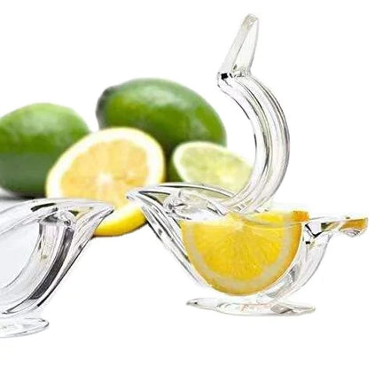 New Arrival Mini Acrylic Manual Lemon Slice Squeezer Portable Clear Lemon Squeezer Bird Shaped Glass Lemon Squeezer of Cristal