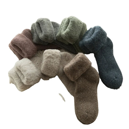 Warm Winter Thick Soft Plush Fluffy Fleece Lined Fuzzy Socks Indoor Bed Sofa Sleep Floor Socks for Women