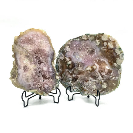 Wholesale Natural Crystal Specimen Gemstone Pink Amethyst Slice Pink Amethyst Crystal Slab for Decoration