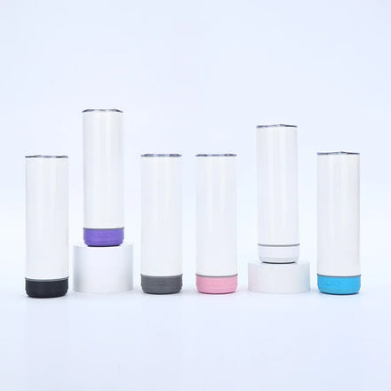 Sublimation Blank 20oz Digital Wireless Music Speaker Stainless Steel Eco-Friendly Thermal Insulation Water Bottle Cup Tumbler
