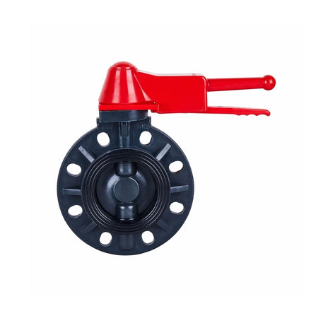 China Hot Sale Frpp Plastic butterfly Valve 8 Inch Wafer butterfly Valve with Handle Lever