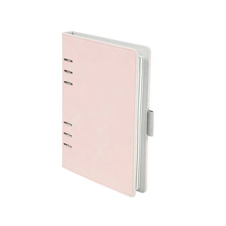 Office Supplier A5 Size 6-Ring Loose-Leaf Binder Cover Diary Notebook Custom Journal Refillable Faux Leather PU Learthre
