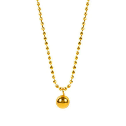 Trendy OT Clasp Stainless Steel 18k Gold Plated Queen Coin Pendant Necklace Pearl Jewelry