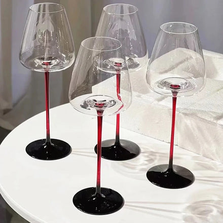 Luxury Fashion Burgundy Bordeaux Big Tasting Cup Party Red Champagne Cup Wedding Goblet Wine Glass