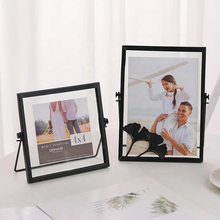 Creative Nordic Photo Frame Luxury Metal Decorative Glass Specimen Ins Photo Frame