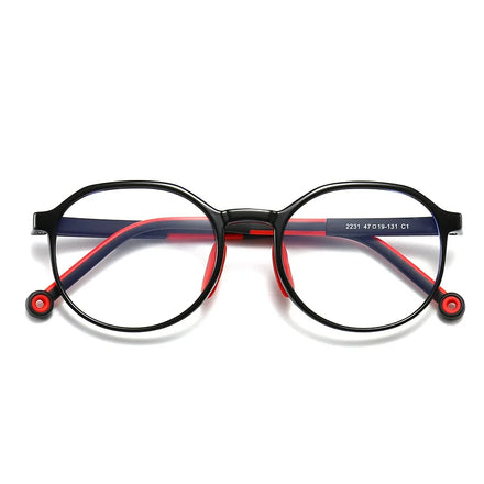 Custom logo Kids Eye Wear Anti Blue Light Eyeglasses Silicone TR90 Eyeglasses for Boys and Girls