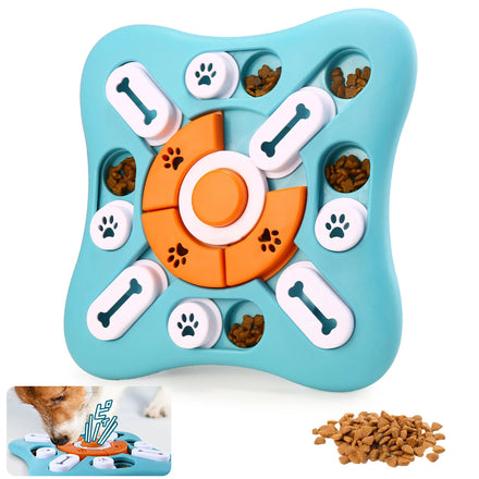 OEM Luxury Level 3 Durable Silicone Reduce Anxiety Interact New Dog Food Puzzle Feeding Toys for IQ Training