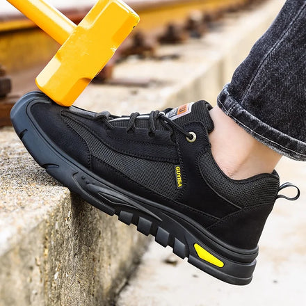 GUYISA New OEM/ODM Fashion Breathable Outdoor Safety Shoes Construction Site Steel Toe Soft Safety Shoes