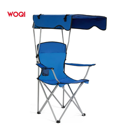 WOQI Customized Modern Iron Lightweight Oxford Quick Open Fishing Folding Beach Chairs