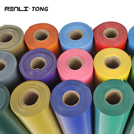 PVC Heat Transfer Vinyl Roll Non Stick Surface Easy Cutting Flex Film for T Shirt DIY Cutting Machine Textile Design