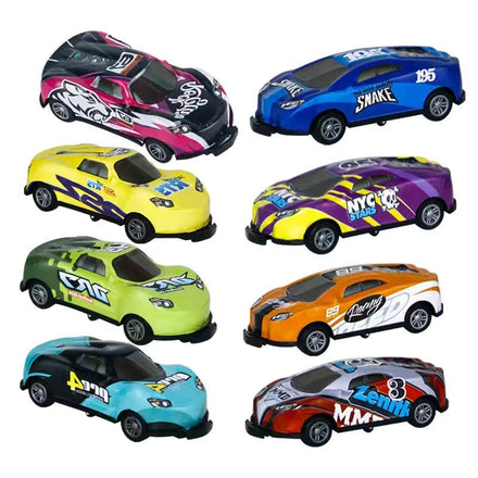 New Flip Stunt Car Alloy Pull Back 4WD Jumping Car Catapult Vehicles Model Cool Friction Diecasting Toys for Kids