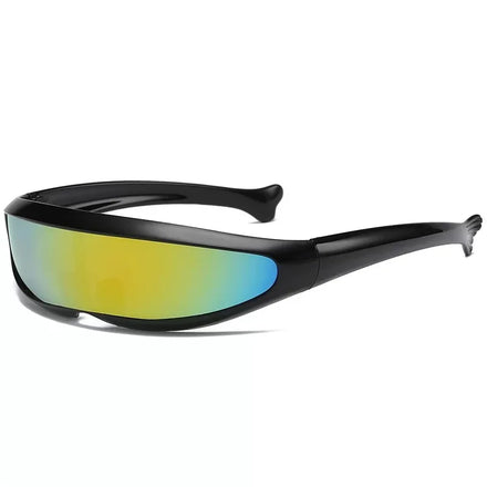 One Lens Unique Shape Lightweight UV400 Protection Mirror Fashion Outdoor Cycling Sunglasses for Sport
