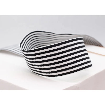 E-Magic Custom Stripe Ribbon 100% Polyester Double Faced Box Packing Gift Ribbon Promotions Offered by Supplier