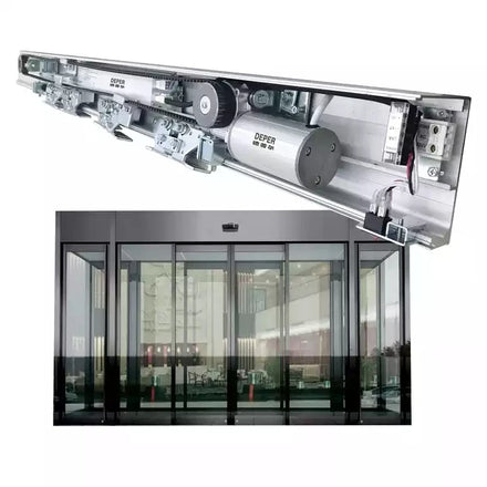 DEPER European Motor 150kg Electric Aluminum Automatic Glass Sliding Door With Sensor