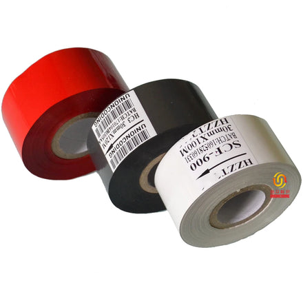 Black 30mm Width Coding Ribbon Date Batch Prin Ink Ribbon Date Code Ribbon for DY8 HP241 Date Coder