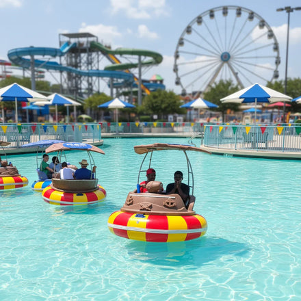 QIQU Low Maintenance for High Traffic Public Parks Unbreakable HDPE Inflatable for Adults & Kids Inflatable Water Bumper Boats