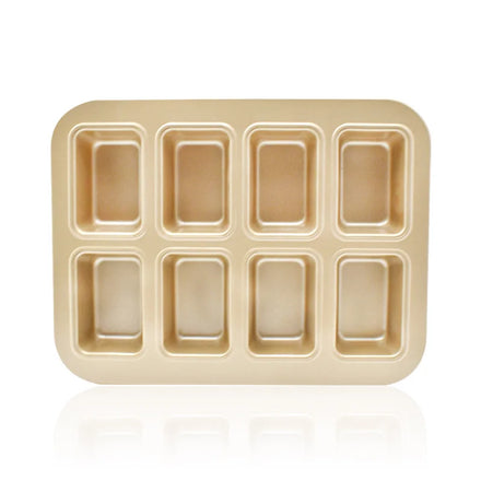 Kitchen Baking Accessories Carbon Steel Eco-Friendly Baking Pan with 8-Cube Cake/Baby Food/Cupcake Molds for Baker's Gift