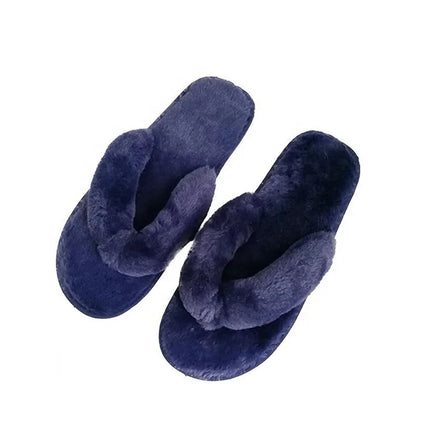 Ladies Fashion Fur Flip Flops Fluffy House Indoor Home Women's Designer Winter Furry Slippers