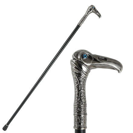 Eagle Head Luxury Walking Stick Decorative Walking Cane Elegant Fashion Cane Cosplay Alloy Crosier Vintage Walking Stick 93cm