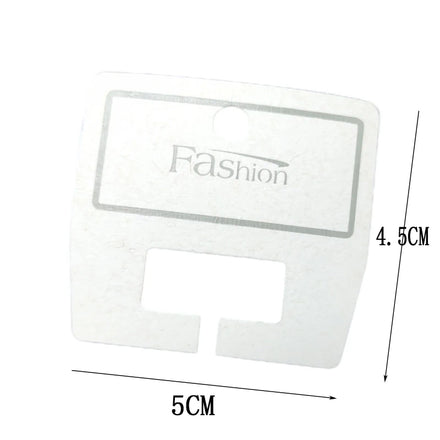 MIO Wholesale Blank White Hair Claw Clips Jewelry PVC Paper Display Cards Custom Logo Hair Accessories Small Hair Clip Holder
