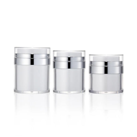 15g 30g 50g Recyclable Custom Color Airless Pump Sprayer Jar Face Cream Screen Printing Skin Care Packaging