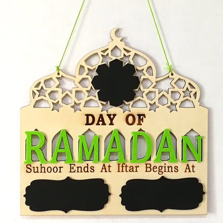Custom Wooden Ramadan Calendar for Muslim Home Decor and Party Elegant Ramadan Eid Decorations and Arabian New Year Gifts