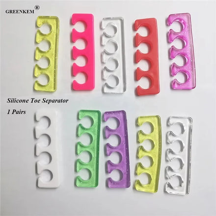 Beauty Manicure Pedicure Tools Soft Elastic Nail Toe Divider Silicone Toe Separator
