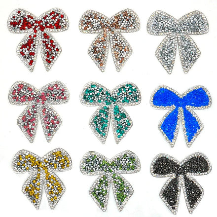 Exquisite Handmade Clothing Ironing Patch Luxury Hot Fix Technique Diamond Heart Thermal Transfer Rhinestone Printing Pattern