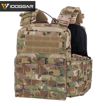 IDOGEAR MOLLE Paintball Hunting Vest Armor Plate Carrier Camo Tactical Vest CPC Plate Carrier Vest