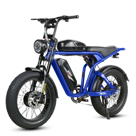 Free Shipping 48v 36AH Dual Motors Dual Lithium Battery Hybrid Style Spoke Rim Fat Tire Electric Bike