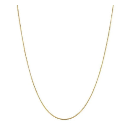 Fenny PVD Plated Simple Width 1MM Mini Round Snake Bone Clavicle Chain Necklace Stainless Steel Jewelry Wholesale