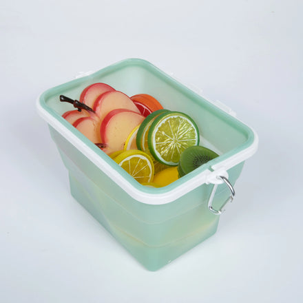 Wholesale New Rectangular Foldable Silicone Crisper sealed Food Bag Silicone Food Classification Storage Bag