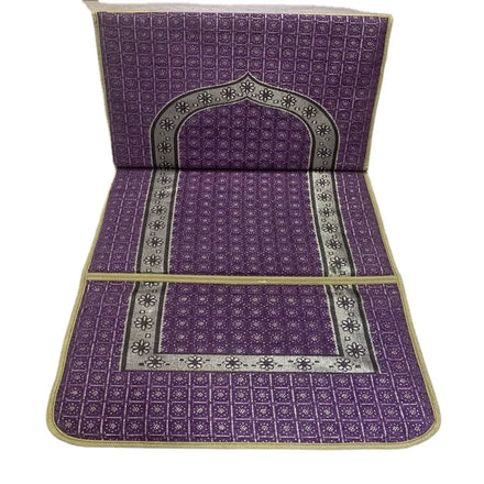 Wholesale Hot Selling Fashion Islamic Foldable Praying Rug Sajadah Travel Muslim Wholesale Prayer Mats with Backrest