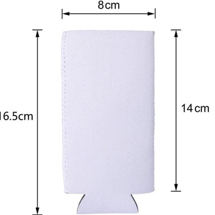 Hot Sales Heat Transfer Can Cooler Blank Sublimation White Neoprene Beer Bottle Can Cooler Sleeve