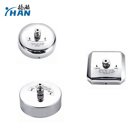 Retractable Stainless Steel Clothesline - Wall-Mounted Invisible Drying Line for Indoor Outdoor