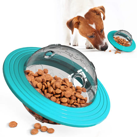 Hot Selling Pet Shop Bite Resistant and Durab Multifunctional Dog Cat UFO Ball Dog Treat Toy Pet Food Dispensing