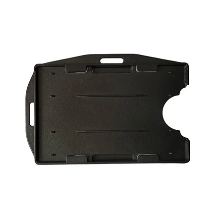BSCI Transparent pp Credit Card Holder Hard Plastic Black ID Card Holder