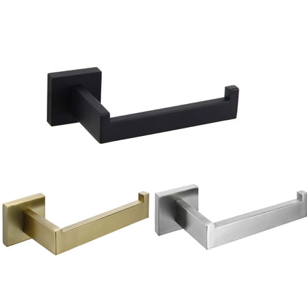Wholesale SUS304 Stainless Steel Toilet Paper Holder Gold Finish Wall-Mounted Bathroom Tissue Holder & Paper Rack for Bathroom