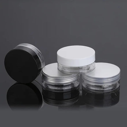 Ointment Packaging Cream Plastic Jar Bottle Big Size 30g 50g 80ml 100g Cylinder Shape Made of PET for Medicine