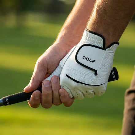 Top Ranking Elastic Adjustable Custom Left Hand Cabretta Leather Golf Glove for Men
