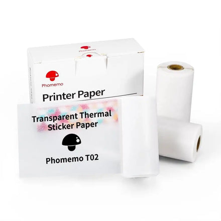 Printer Transparent Self-Adhesive Paper Phomemo Pocket Printer Sticker Paper Compatible With T02