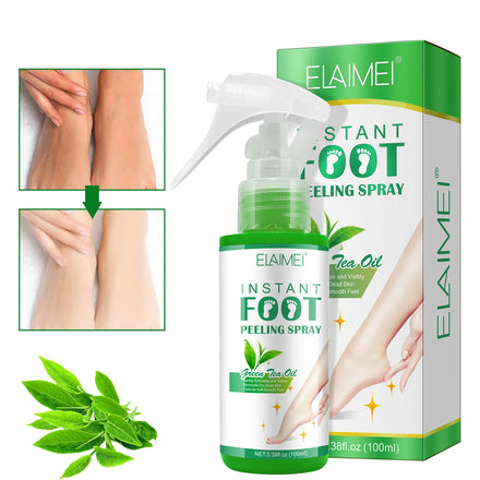 ELAIMEI 100 ml Natural Organic Plant Therapy Mild Moist Deodorization Healing Skin Foot Care Exfoliate Sprayfoot Peeling Spray