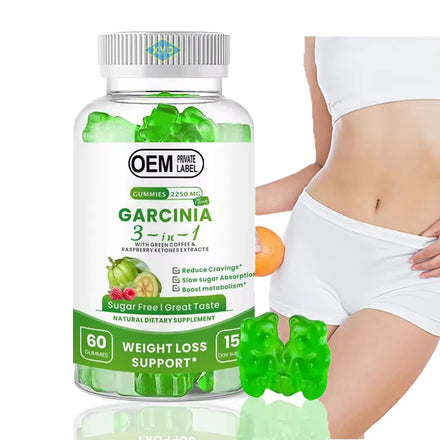 Aeglewell OEM Private Label Garcinia Cambogia Gummies Garcinia Cambogia Slimming Weight Loss Support Gummy Candy