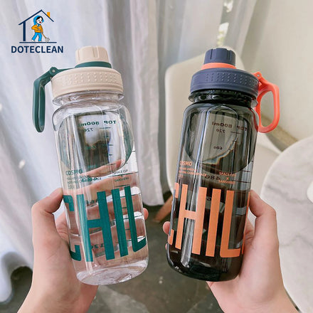 Plastic 800ml Eco-Friendly Classic Sports Water Bottle for Adults-Portable Travel & Outdoor Use with PP Lid