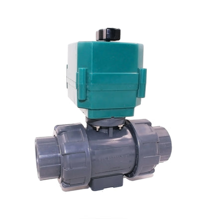 PVC Electric Actuator Ball Valve for House Plumbing Water Tank Fittings OEM Customizable IP65 Protection 1/4~2 Inch