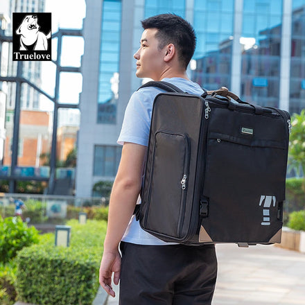 Truelove Wholesale Airline Approved Portable Foldable Pet Bag Carrier Polyester Waterproof Outdoor Breathable Dog Cat Backpack