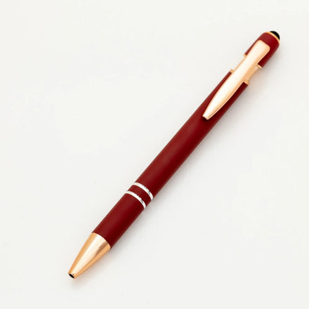 Bulk Wholesale Inspire Aluminum Touch Pen Multi-Color Printed Rubberized Soft Click Metal Pen for Phone Cheap Plastic Material