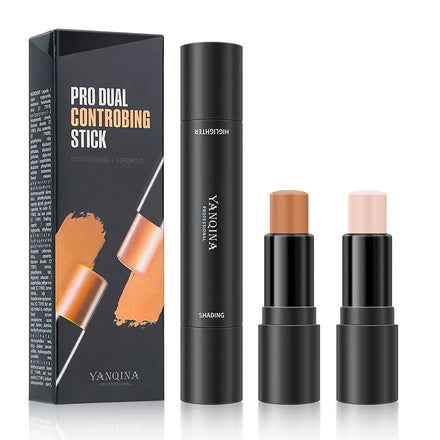 Dual-Ended High-Gloss Repair Bright Shadow Stick Three-Dimensional Face Primer Silkworm Pen Blush Stick Concealer Product